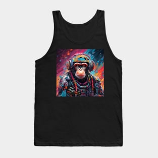 Space DJ Techno ChimPanZ Tank Top